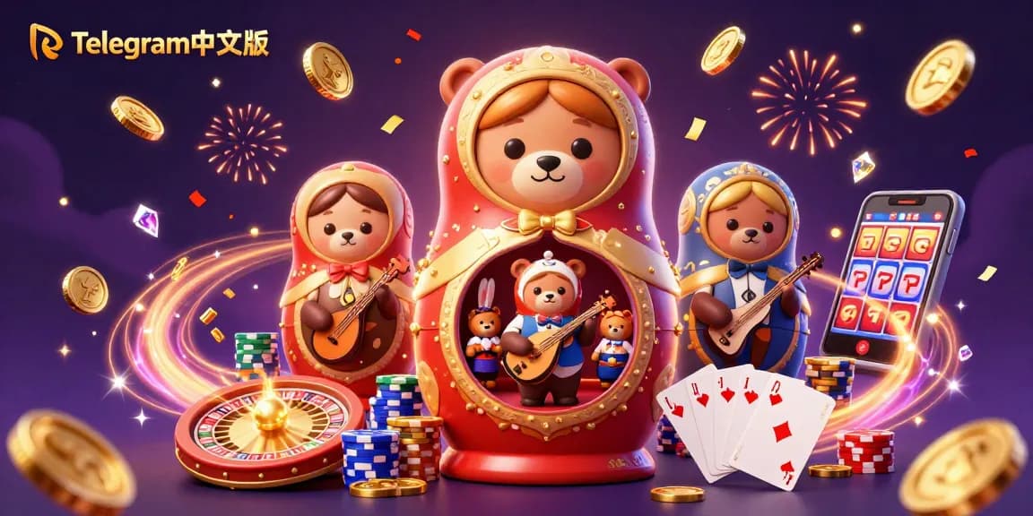 体验Telegram中文版的兴奋，充满活力的赌场元素和角色带来好运！