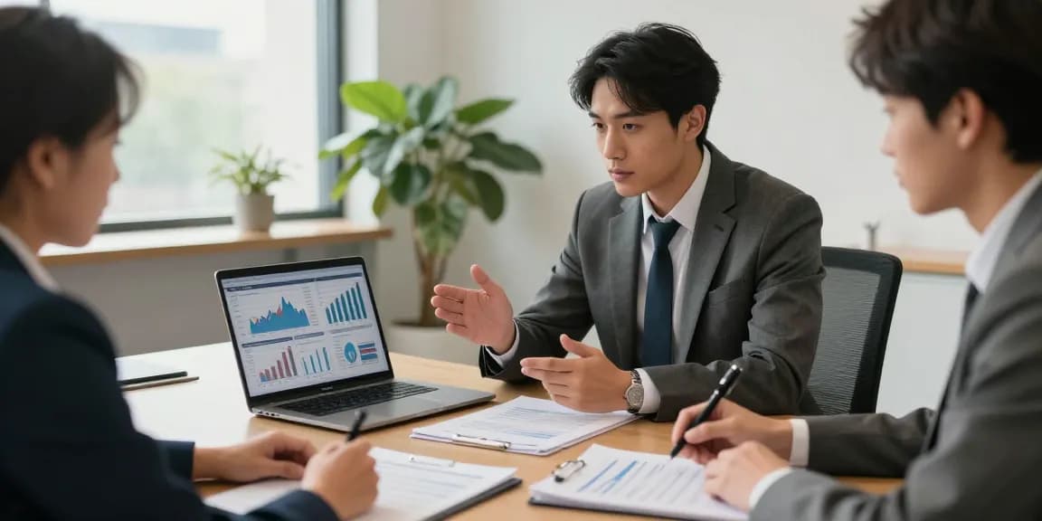 Strategic financial planning session at elasesorfinanciero.com with advisor and client
