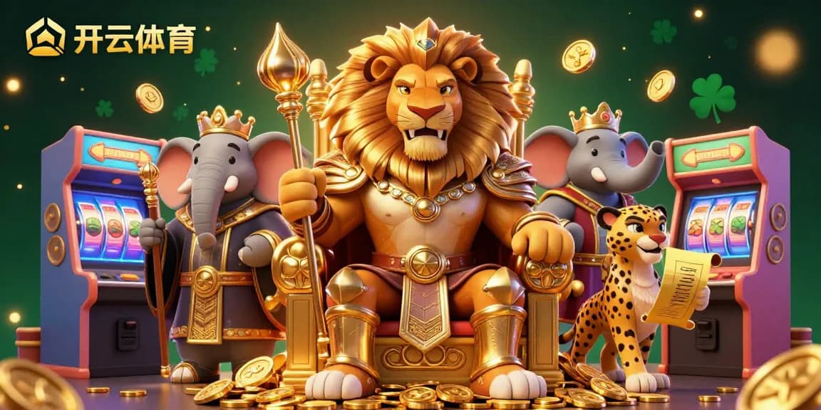 Experience winning strategies at 开云体育 with vibrant 3D casino elements and characters.