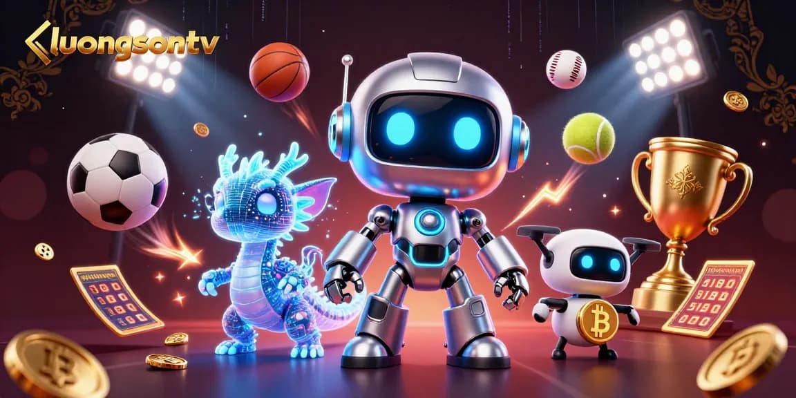 Experience live sports streaming with luongsontv featuring dynamic elements and vibrant visuals.