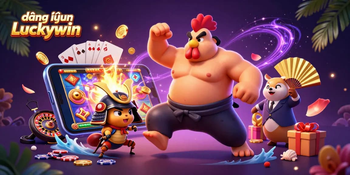 Experience thrilling gameplay with đăng nhập Luckywin in our vibrant casino illustration!