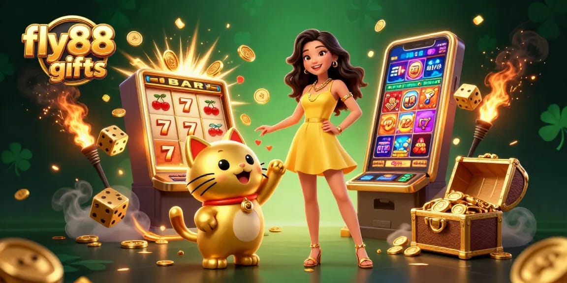 Experience winning moments with fly88 gifts and vibrant 3D casino fun featuring joyful characters.