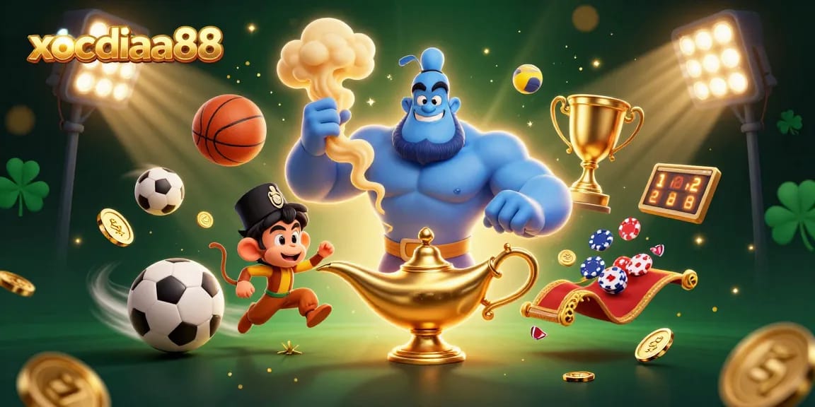 Xocdiaa88 players engaging in exciting online gaming, featuring colorful casino elements and animations.