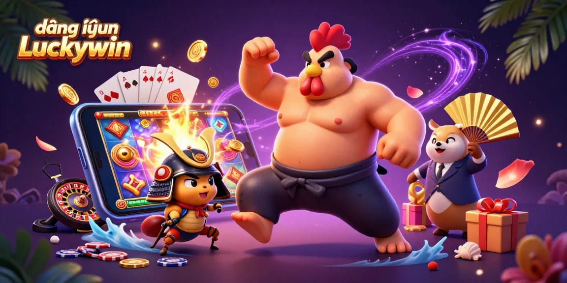 Experience thrilling gameplay with đăng nhập Luckywin in our vibrant casino illustration!