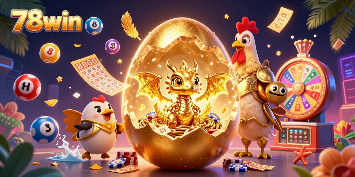 Engage with thrilling 78win gaming adventures featuring golden characters and vibrant casino elements.