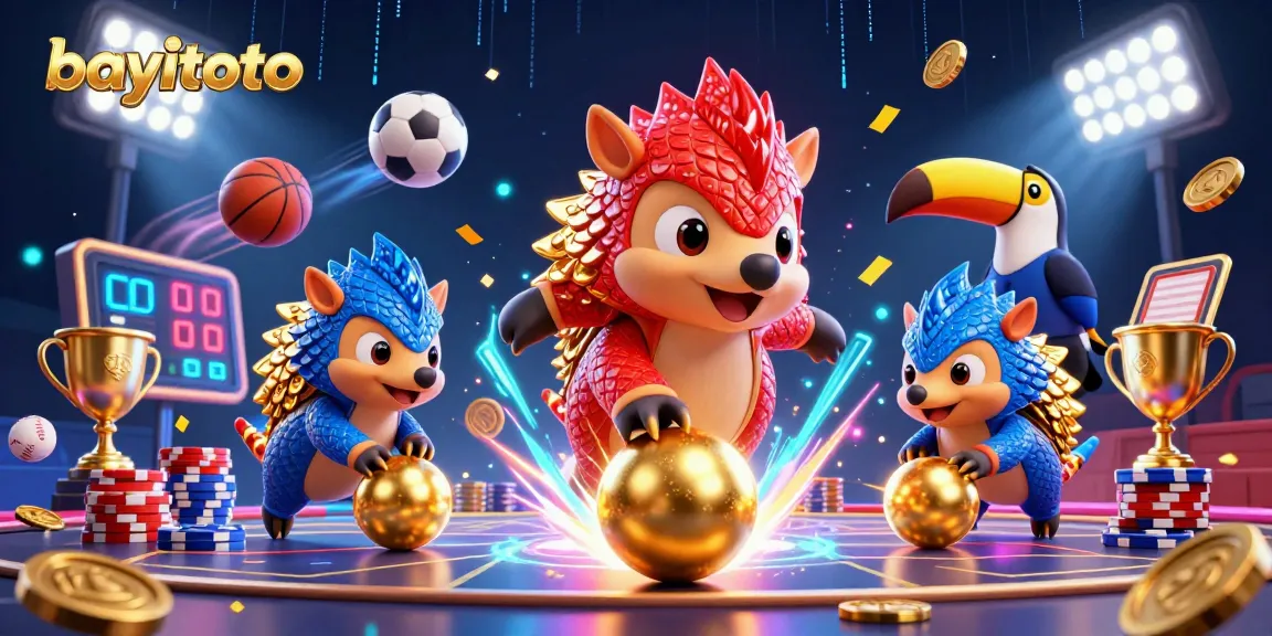 Engage with bayitoto's thrilling gaming scene featuring rival pangolins and dynamic sports elements.