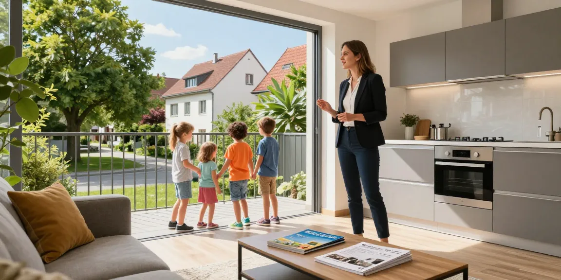 Immobilienmakler Reutlingen präsentiert eine helle 4-Zimmer-Wohnung mit Balkon an Familie.