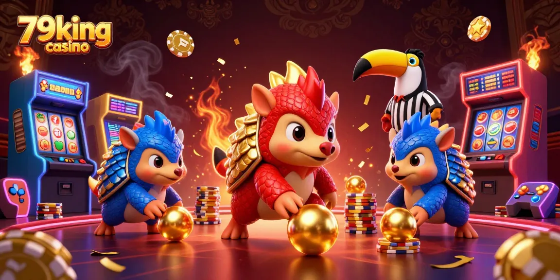 Compete in 79king casino's virtual game realm with vibrant pangolins and dazzling slot elements.