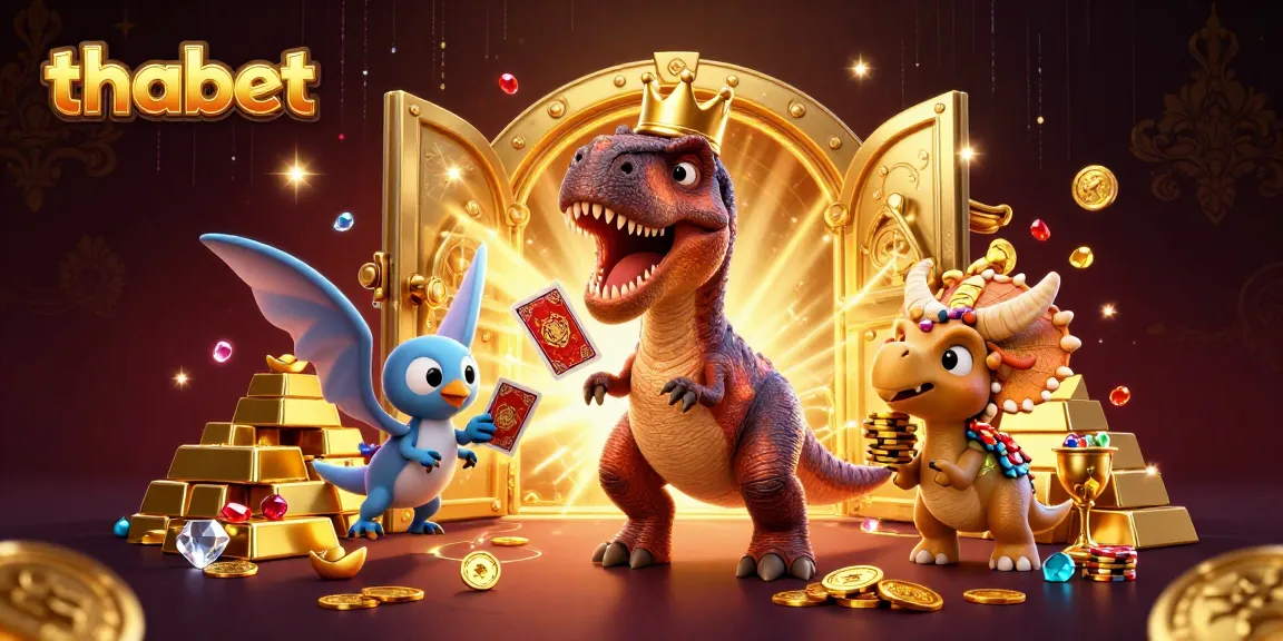 Experience thrilling gameplay at thabet with cartoon characters in a lively casino scene.