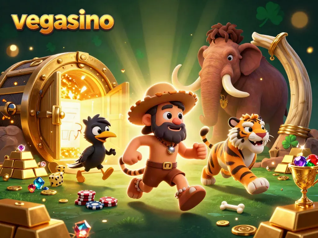 Experience winning at vegasino with our 3D casino illustration featuring thrilling elements and dynamic gameplay.