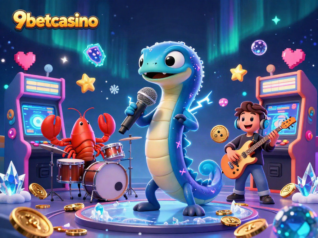 Experience thrilling gameplay at 9betcasino with an electrifying underwater DJ casino scene.