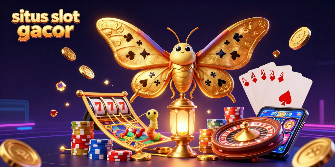 Engage with situs slot gacor for thrilling jackpots amidst golden coins and vibrant casino scenes.