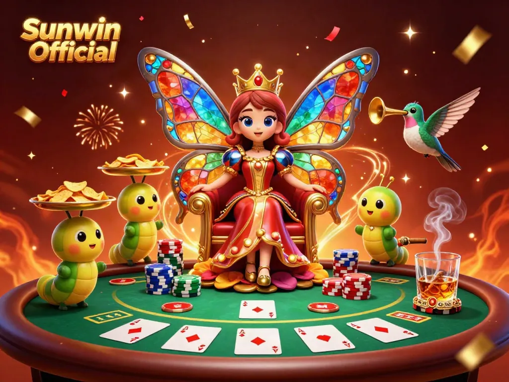 Experience the thrill of gaming with Sunwin Official in a vibrant casino-like scene filled with excitement and energy.
