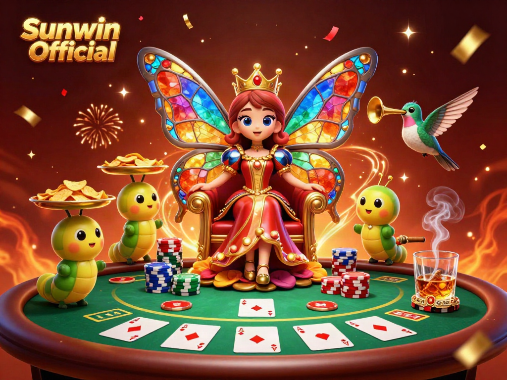 Experience the thrill of gaming with Sunwin Official in a vibrant casino-like scene filled with excitement and energy.