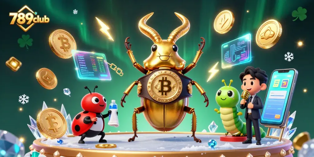 Engage with the 789club via vibrant gaming illustration showcasing dynamic champions in a digital casino environment.