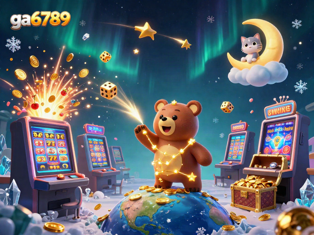 Experience the thrill of ga6789 with vibrant characters and epic jackpot scenes from a virtual casino.