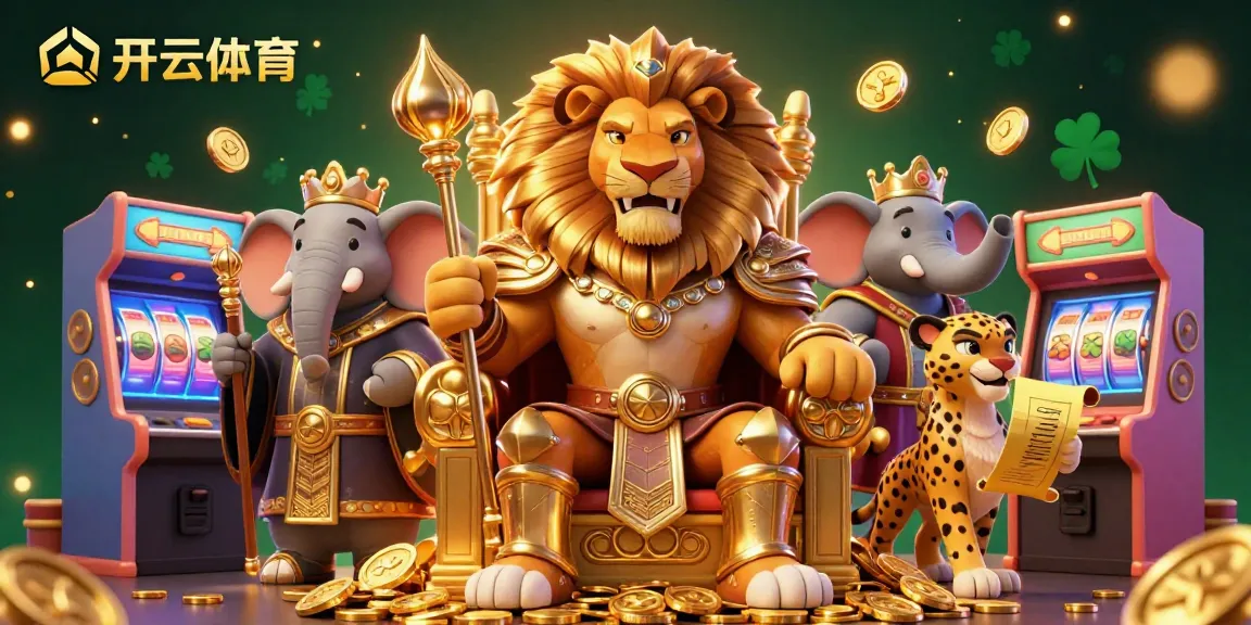 Experience winning strategies at 开云体育 with vibrant 3D casino elements and characters.