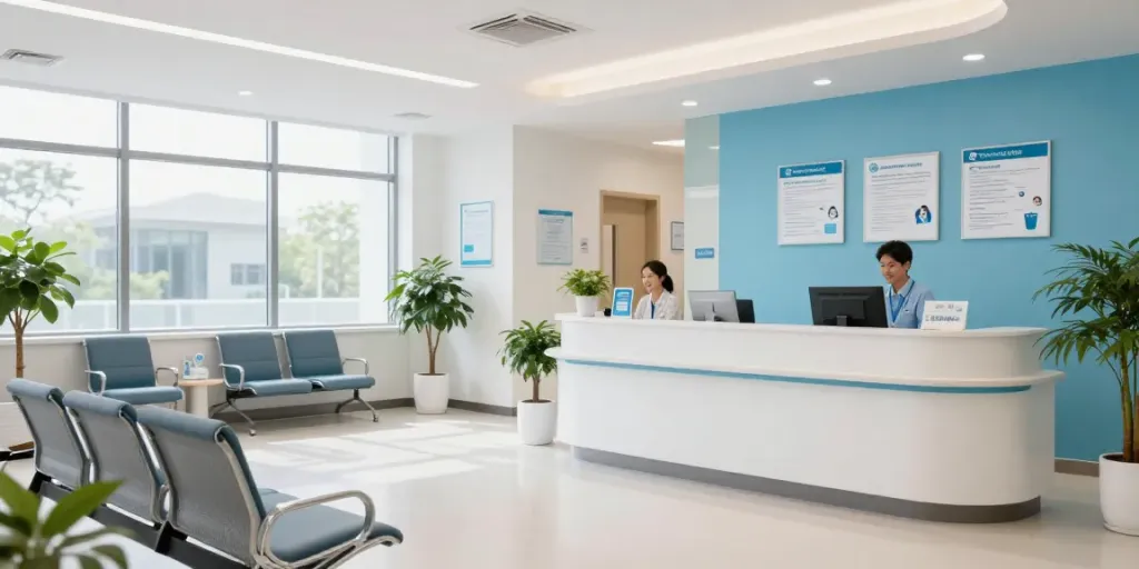 Schwarzkümmelöl für optimale Gesundheit in einem modernen Gesundheitszentrum.
