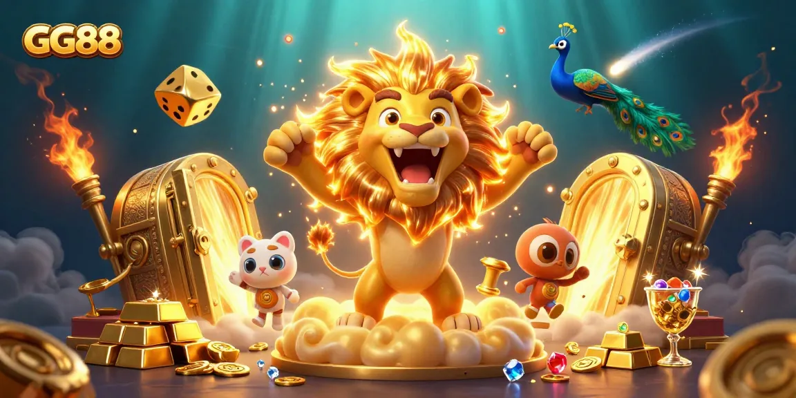 Experience the thrill of GG88 with vibrant casino elements and exciting gaming visuals.