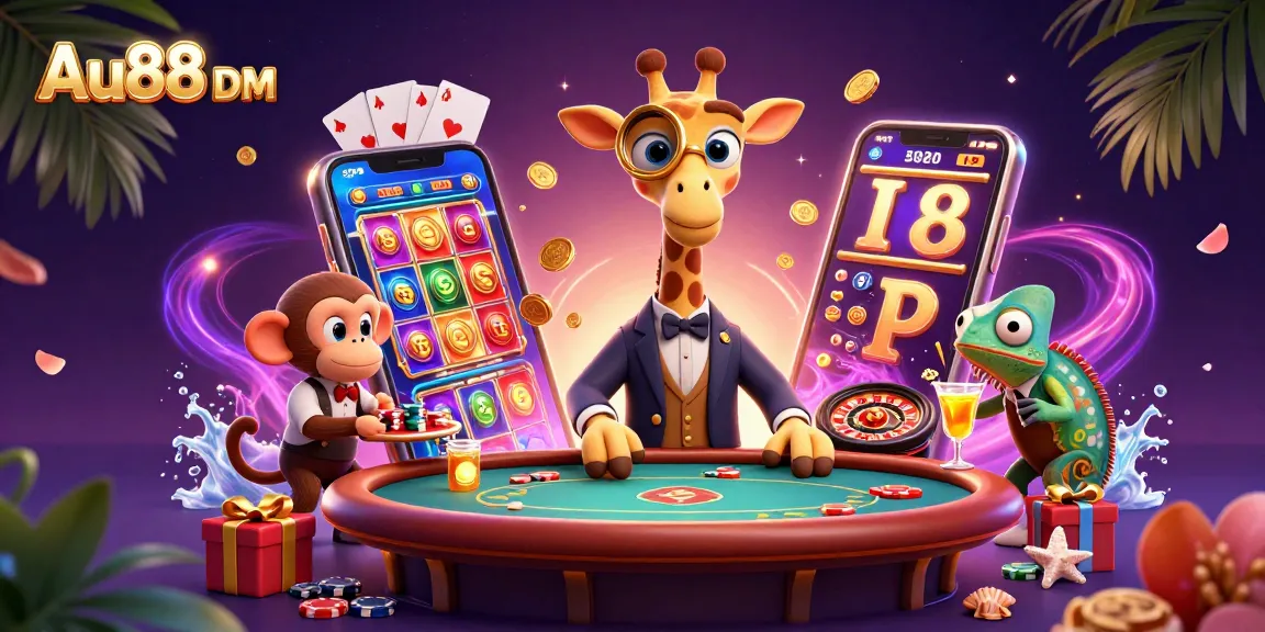 Experience thrilling wins at Au88 DM with a high-roller giraffe and exciting casino elements.
