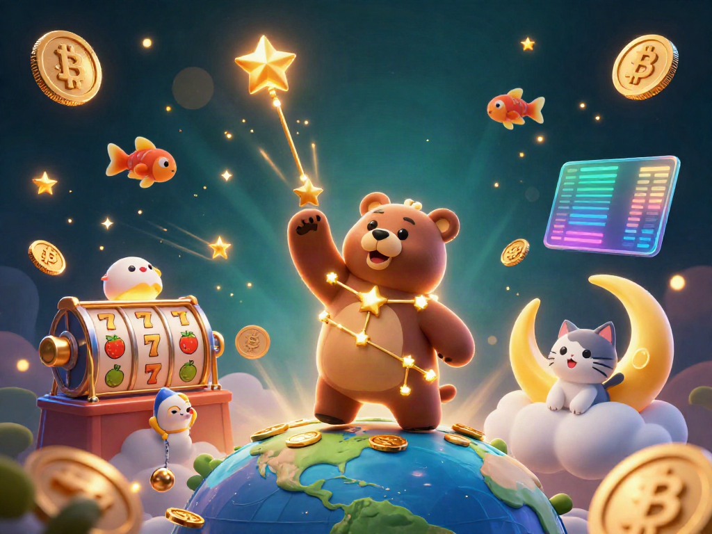 Engage with the thrilling slot experience as coins rain down in this dynamic casino illustration.