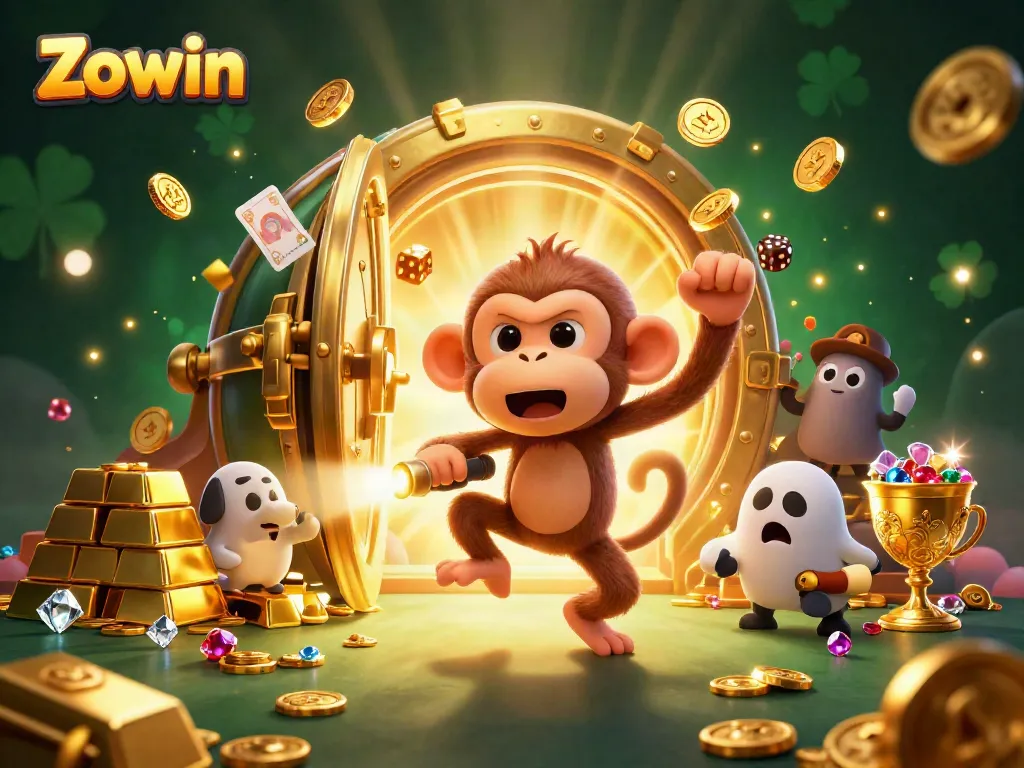 Engage with Zowin's thrilling atmosphere filled with riches and gaming excitement.