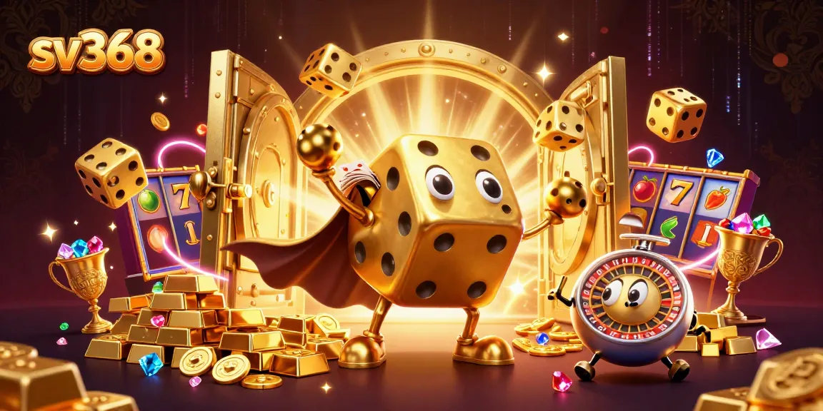 Experience thrilling gameplay at sv368 with golden dice and vibrant casino elements.