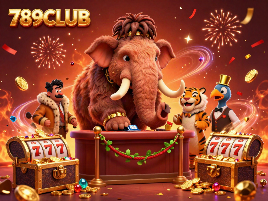 Experience the vibrant atmosphere of 789CLUB with engaging casino characters and dynamic gaming elements.