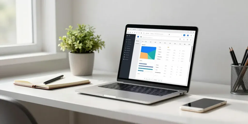 Personalberatung Hamburg bei modernem Arbeitsplatz mit Tech-Tools.