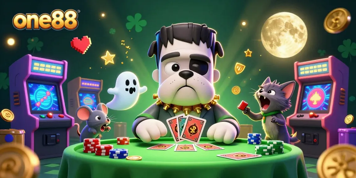 Engage with one88's thrilling online casino scene, featuring vibrant characters and dynamic gaming elements.