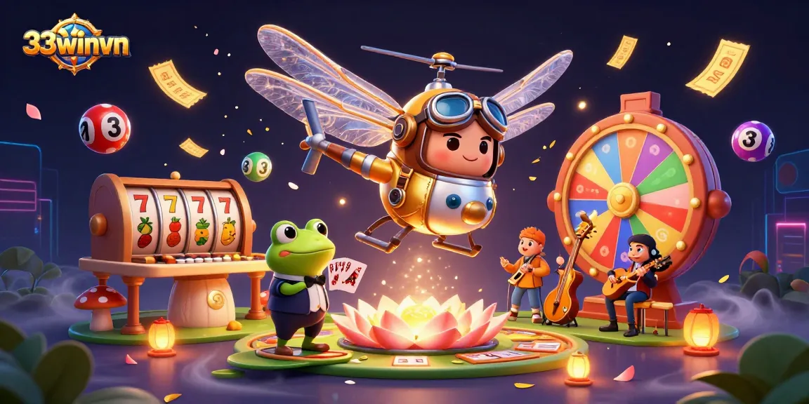Engage with 33winvn as a dragonfly pilot and frog dealer bring excitement to the casino atmosphere.